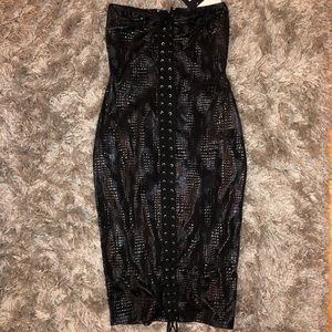 Fashionova snake bodycon dress